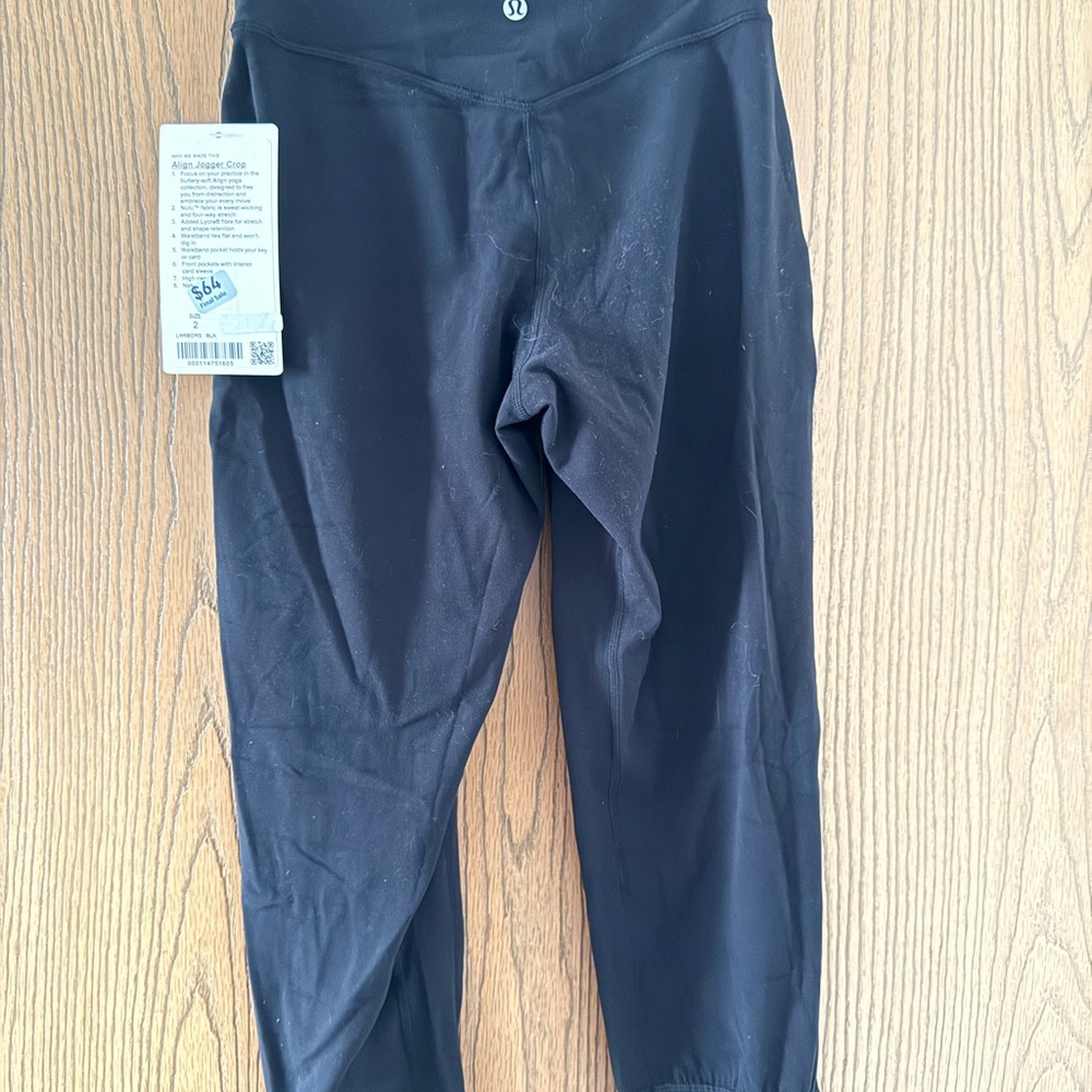 NWT Lululemon Black Crop Leggings